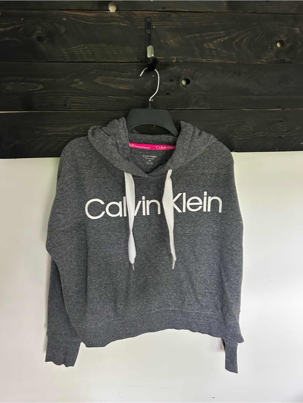 Calvin Klein Dark Gray Logo Hoodie Sweatshirt